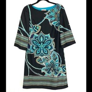 R&K Floral sheath dress M 10